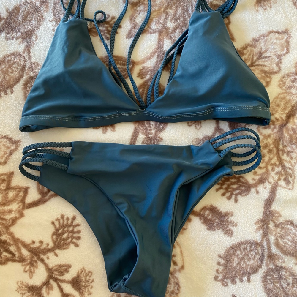 Size Large Blue/Grey Bikini